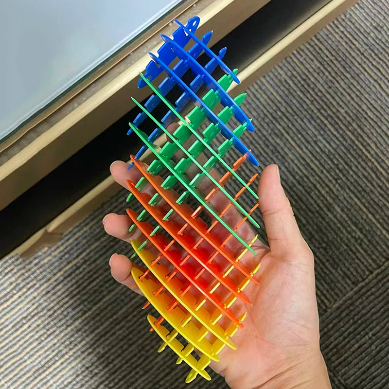 Fidget Worm Flexible 3D Sensory Rainbow Elastic Mesh
