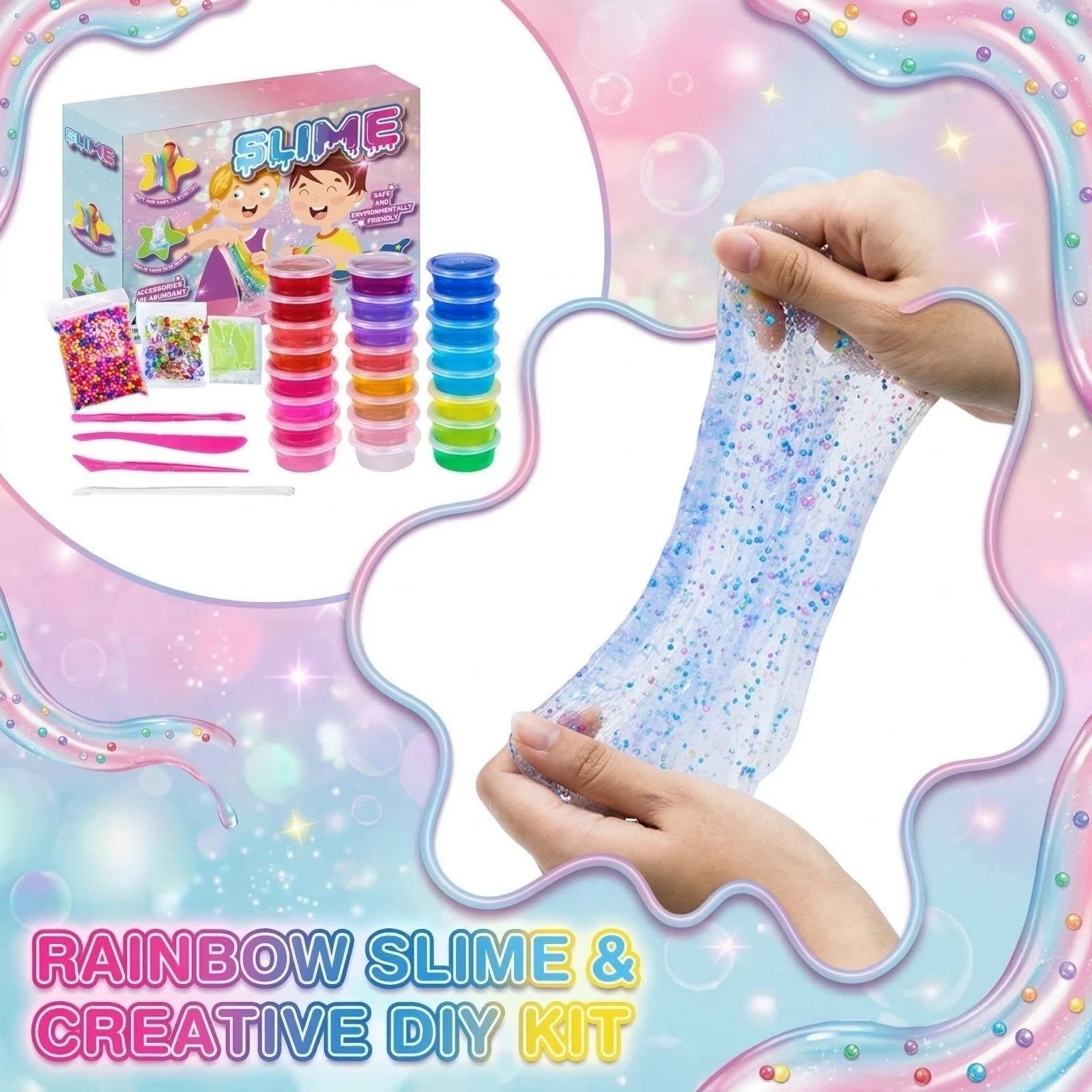 Creative Slime Kit DIY Fashionable Colorful