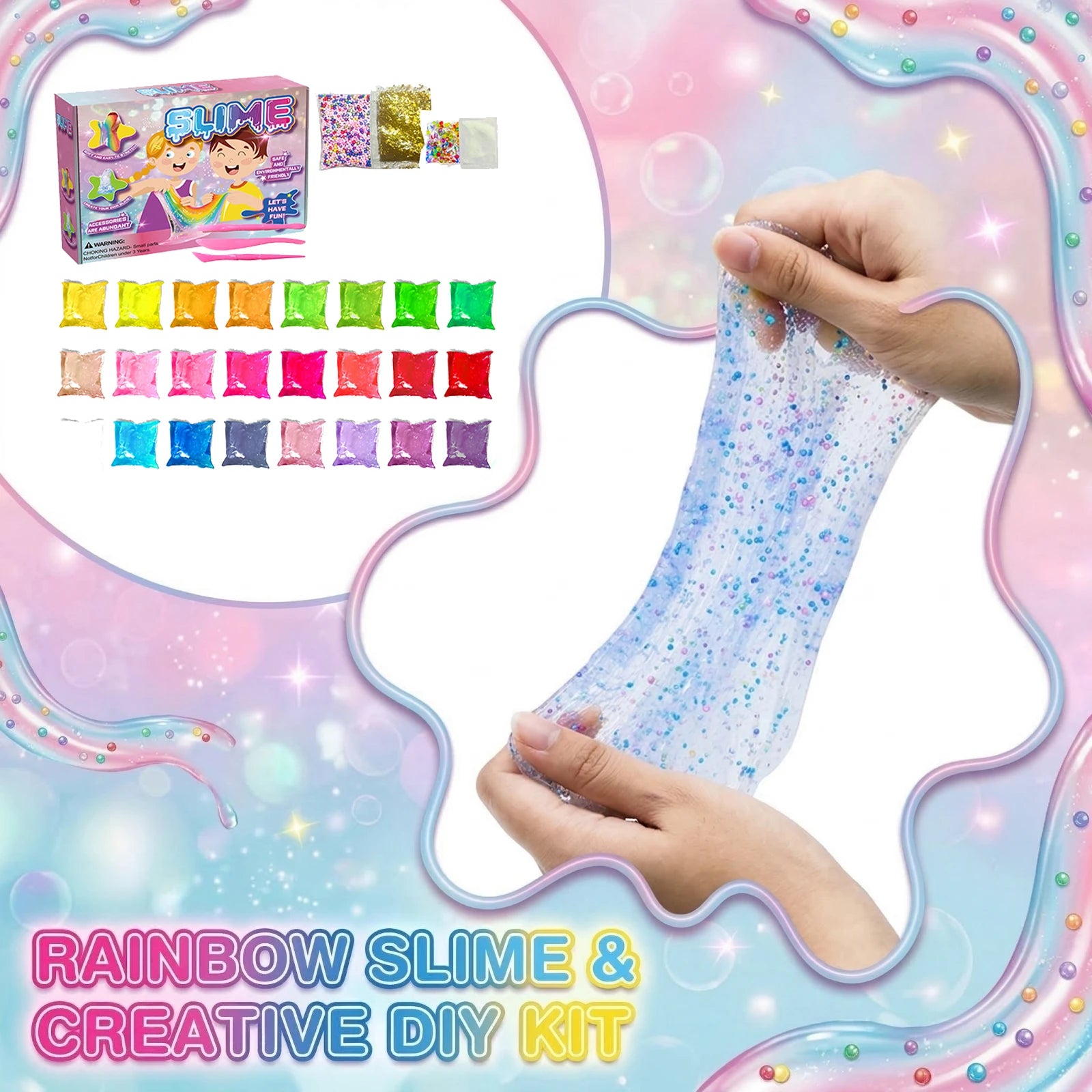 Creative Slime Kit DIY Fashionable Colorful