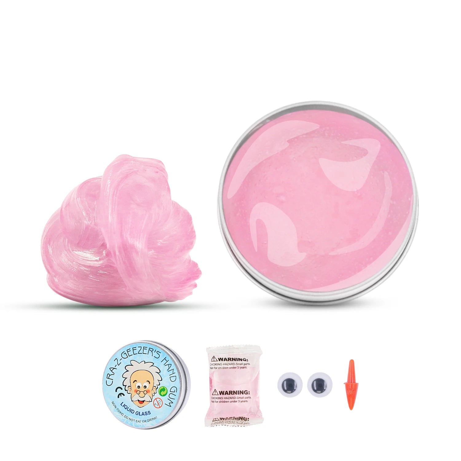 Liquid glass mud slime